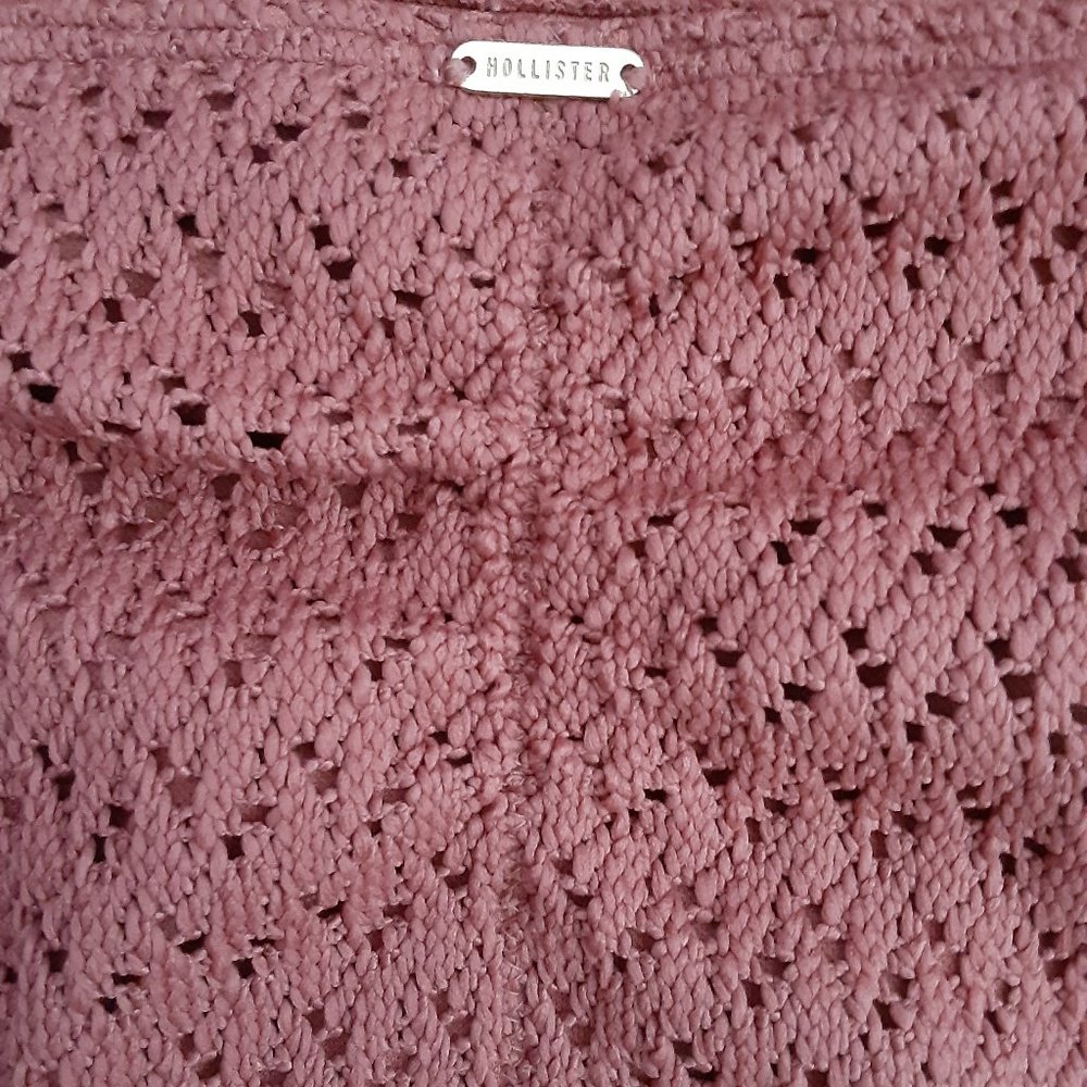 Hollister Terracotta Clay Red Crochet Bikini Bottom - Picture 4 of 9